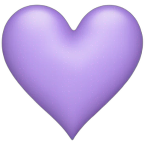 Lavender color-heart emoji