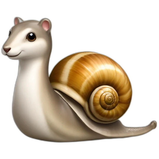 Escargot avec loutre avec cheval emoji