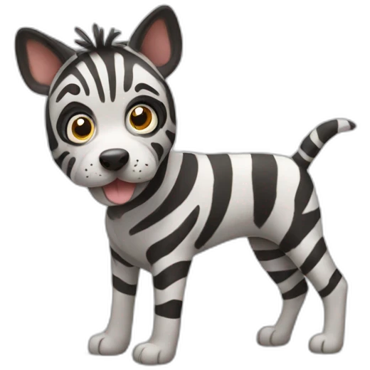 ZEBRA DOG emoji