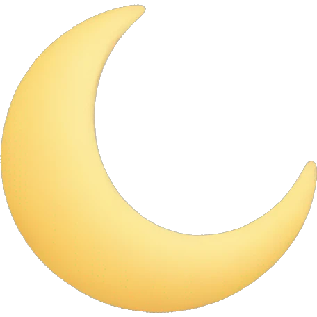 Moon and stars emoji