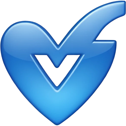 Blue verify logo same as facebook one emoji
