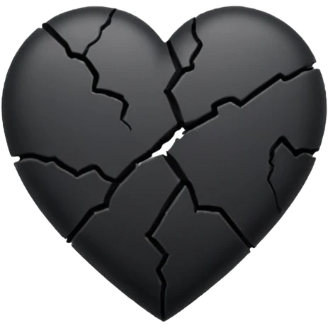 Black broken heart emoji