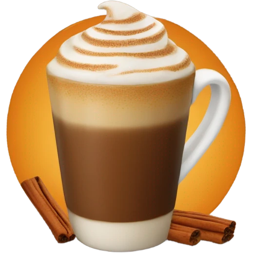 Pumpkin spice latte emoji