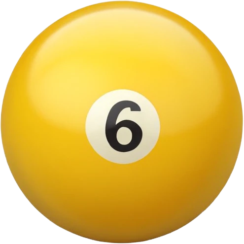 billiard ball 6 emoji