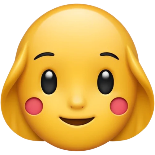 Minimal white background, emoji