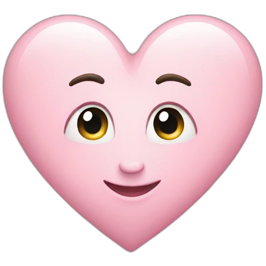 Light pink Heart emoji