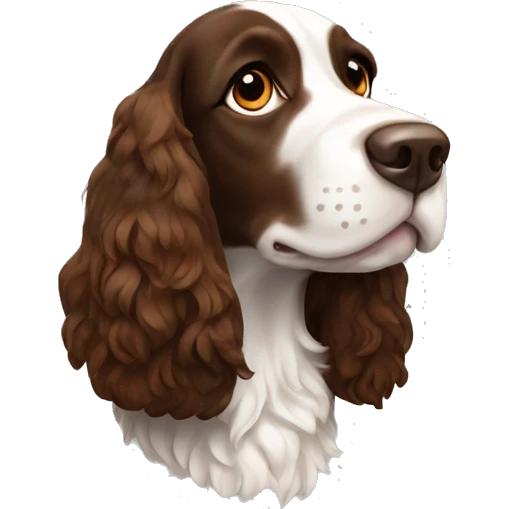 springer spaniel brown emoji