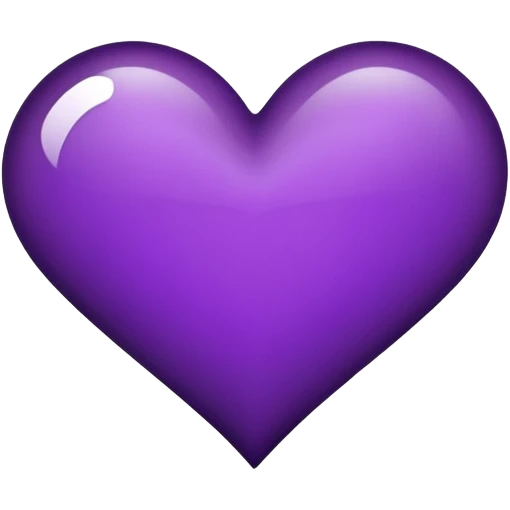 Dark purple heart emoji