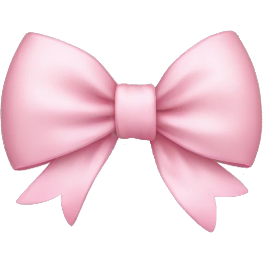 Baby pink bow emoji