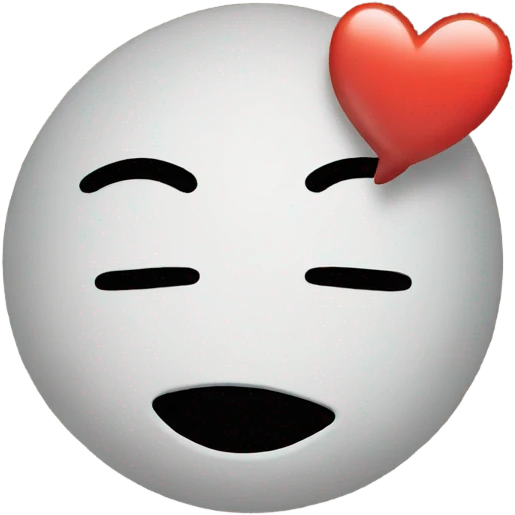 Emoji sending kiss emoji