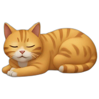 Gatinha dormindo emoji