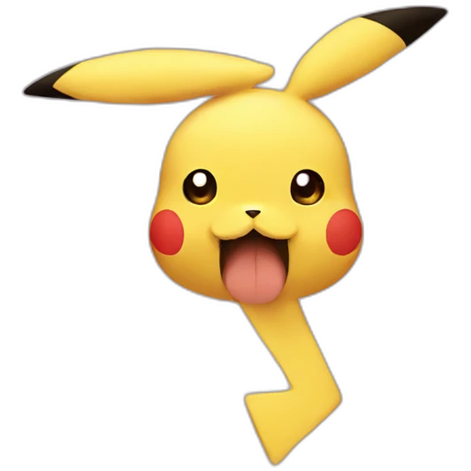 pikachu mustache emoji