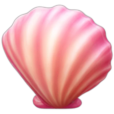 pink cute sea shell emoji