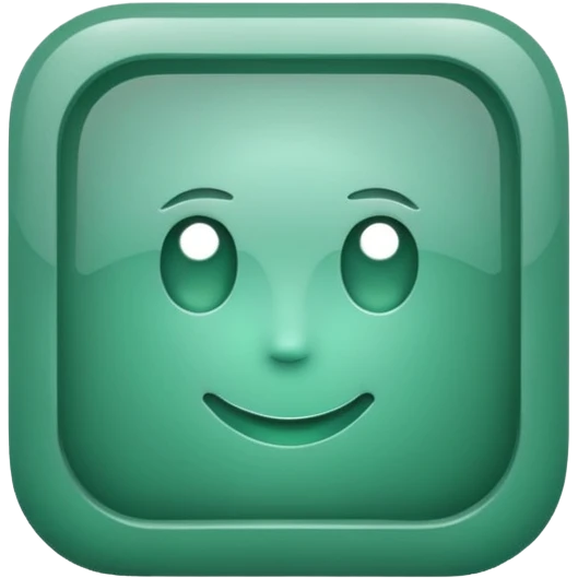 Blank Jade style rounded square icon button emoji