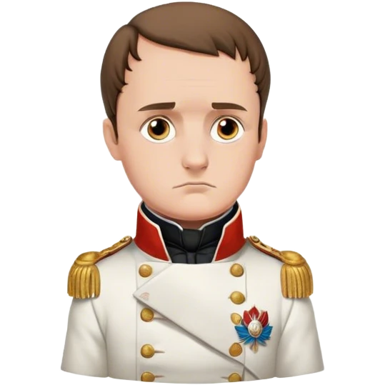 Napoleon sits in anticipation emoji