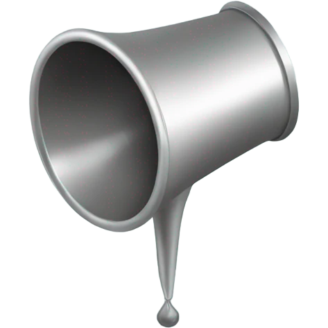 A funnel with a handle emoji