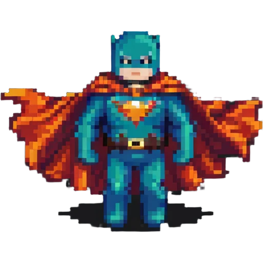 superhero with flowing cape emoji