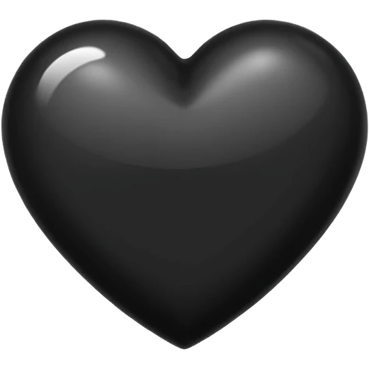 Black heart emoji emoji