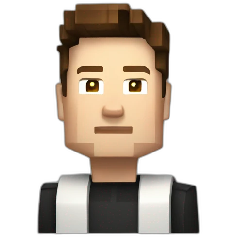 Elon musk in mincraft emoji