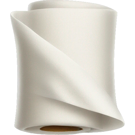 white roll of fabric emoji