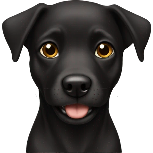 Perro negro emoji