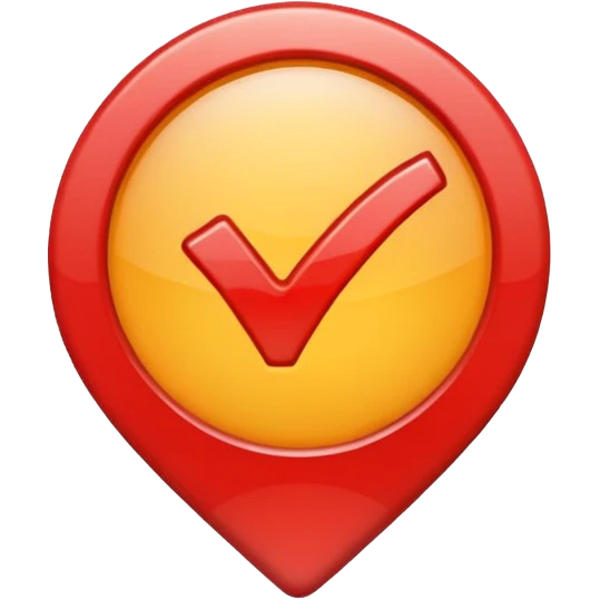 a red checkmark with a square emoji
