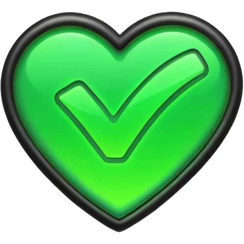 neon checkmark emoji