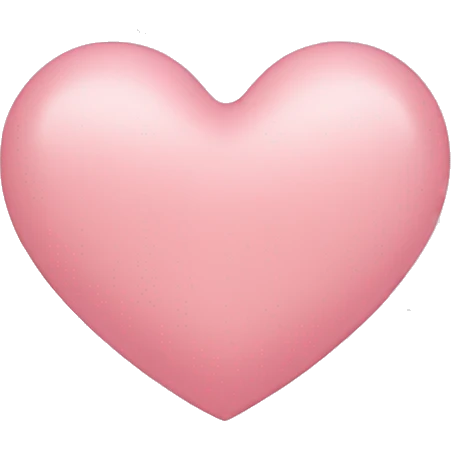 Light pink heart  emoji