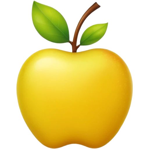 Yellow version of green apple emoji