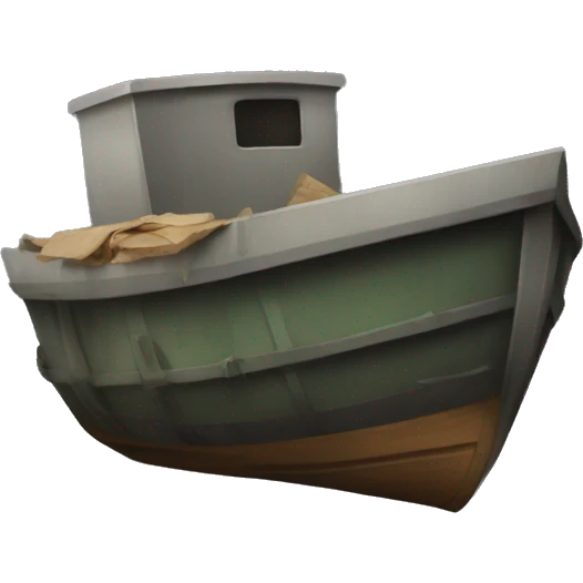 Trash boat emoji