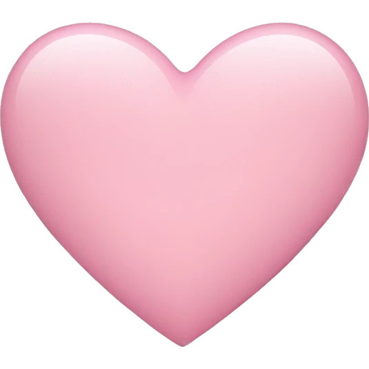 Light pink heart emoji