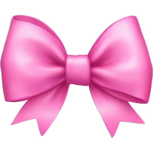 Pink bow emoji