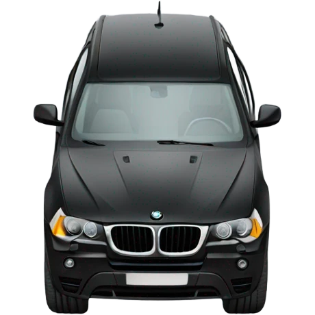 black BMW x3 emoji
