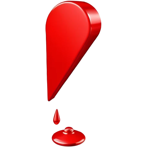 red exclamation mark emoji