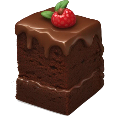 brownie cake emoji