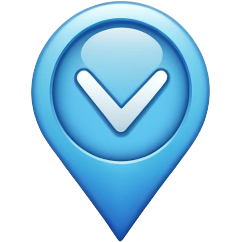 Verified just blue color tick mark with tranparent bg emoji