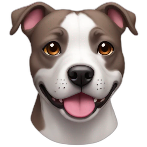 Chien staffie emoji