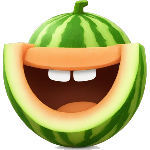 melon smile emoji