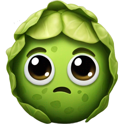 a single Brussel sprout emoji