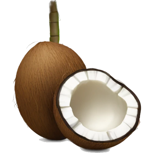 open coconut emoji