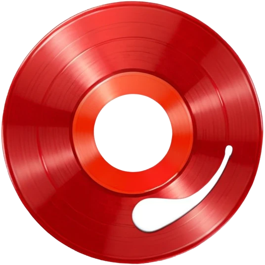 red vinyl glass texture record emoji