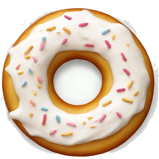 Berliner donut with cream inside  emoji