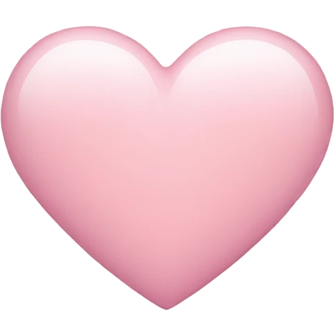 light pink heart emoji