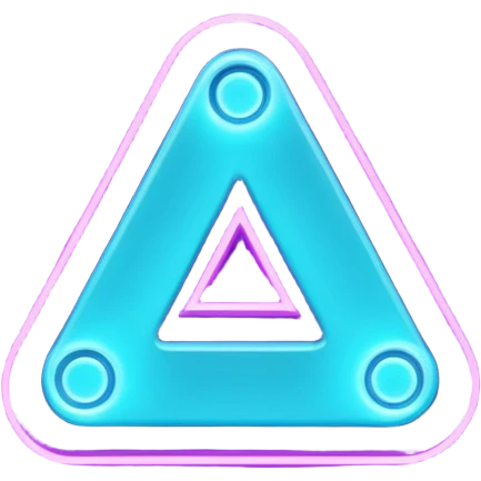 futuristic minimalistic emoji icon, letters "N" formed by three glowing digital lines representing Storm, Atom and NoizeGames, neon purple (#8B5CF6) and cyan (#00E0FF) on dark background, modern tech style, 1:1 aspect ratio emoji