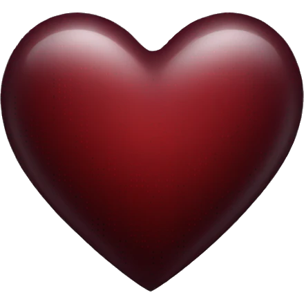 dark red heart emoji