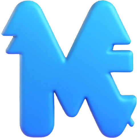 bold blue plus sign, modern emoji style emoji