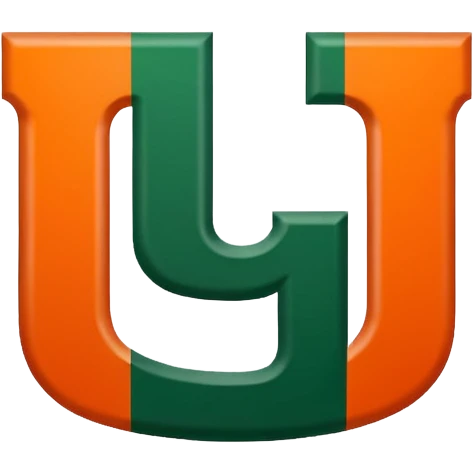 Miami Hurricanes ‘U’ clipped with no background emoji