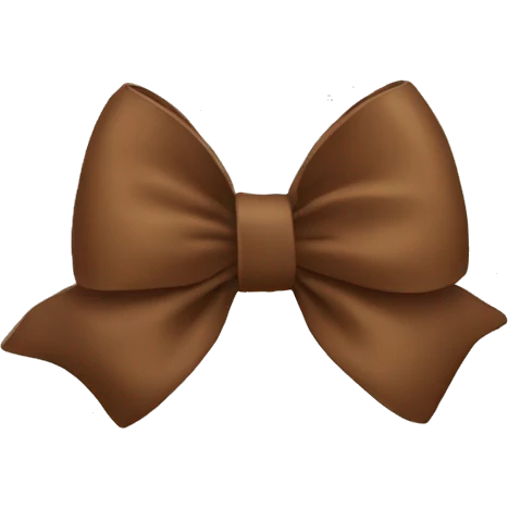 Brown bow emoji