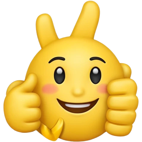 thumbs up emoji, positive and bold emoji