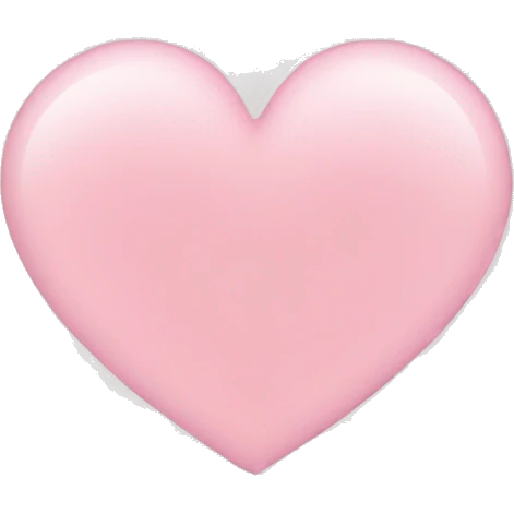 light pink heart emoji